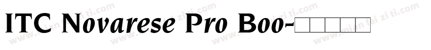 ITC Novarese Pro Boo字体转换